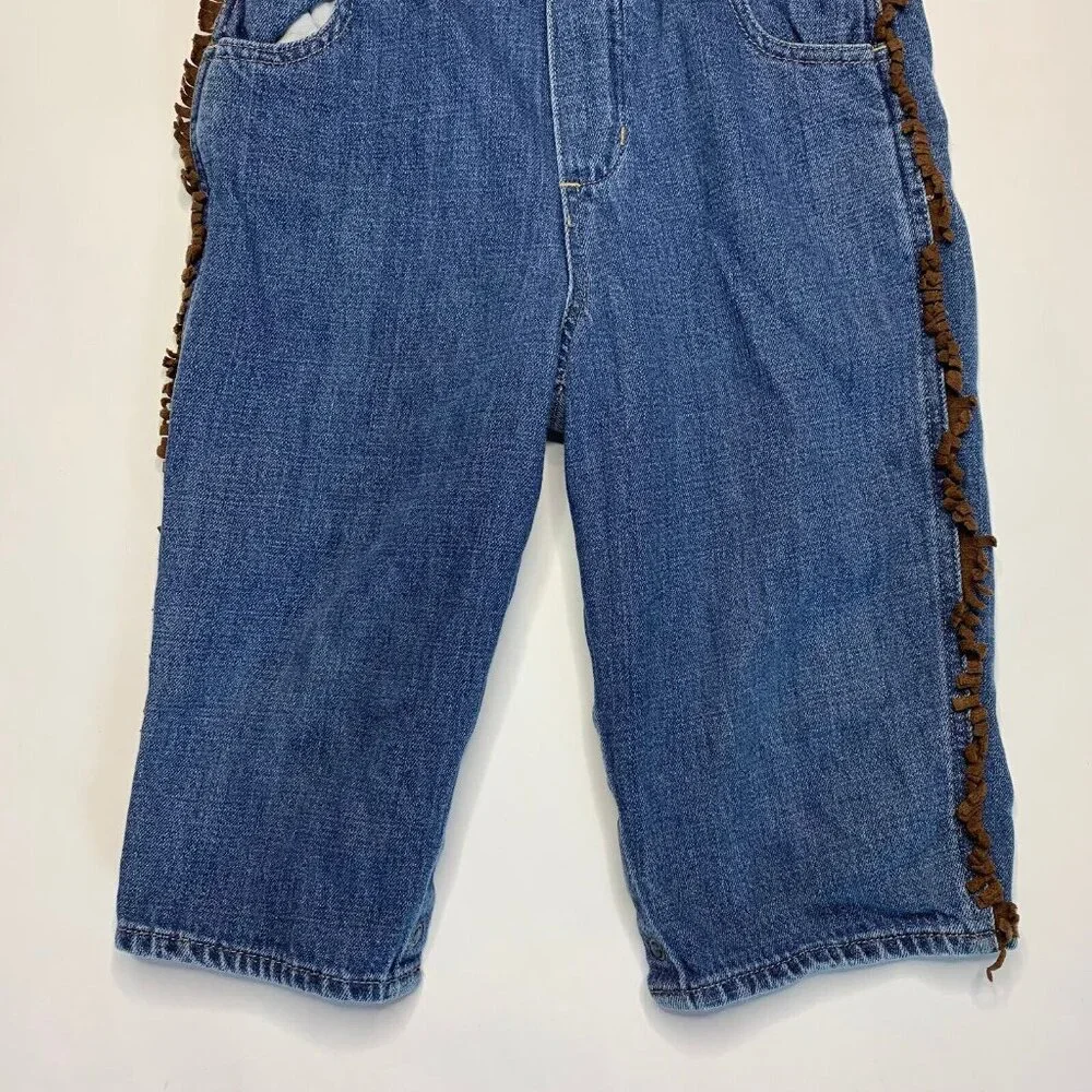 Oshkosh B'gosh Vestbak Size 24M Pants Overalls Cowboy Western Style Denim Jeans - Picture 3 of 12